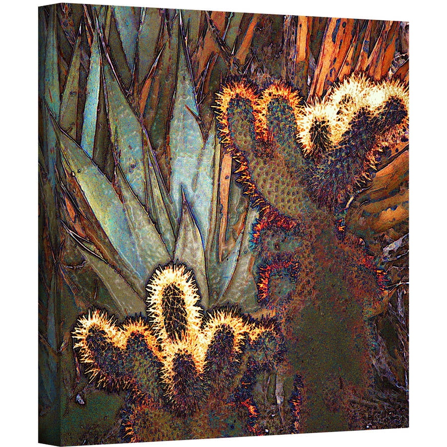 ArtWall Dean Uhlinger 3 Piece Borrego Desert Spring Floater Framed Canvas Set 36 by 54