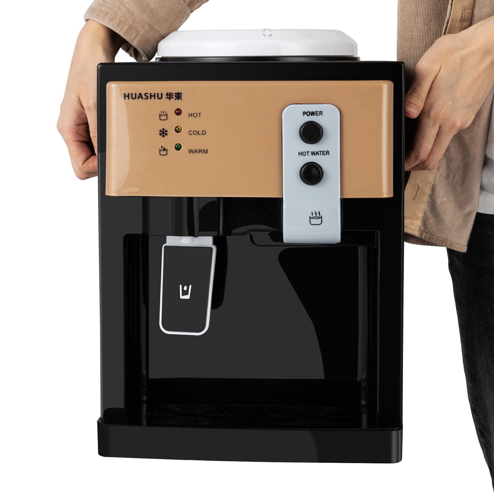 110V/60Hz Top Loading Hot Cold Water Dispenser Freestanding Cooler 5 Gallon for bedroom, livingroom