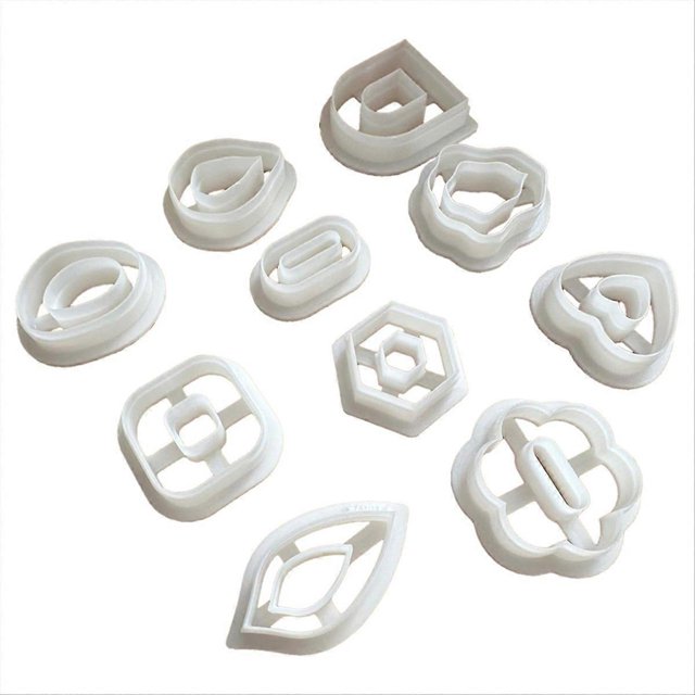 10 Pcs Boho Polymer Clay Cutters,Geometric Clay Tools