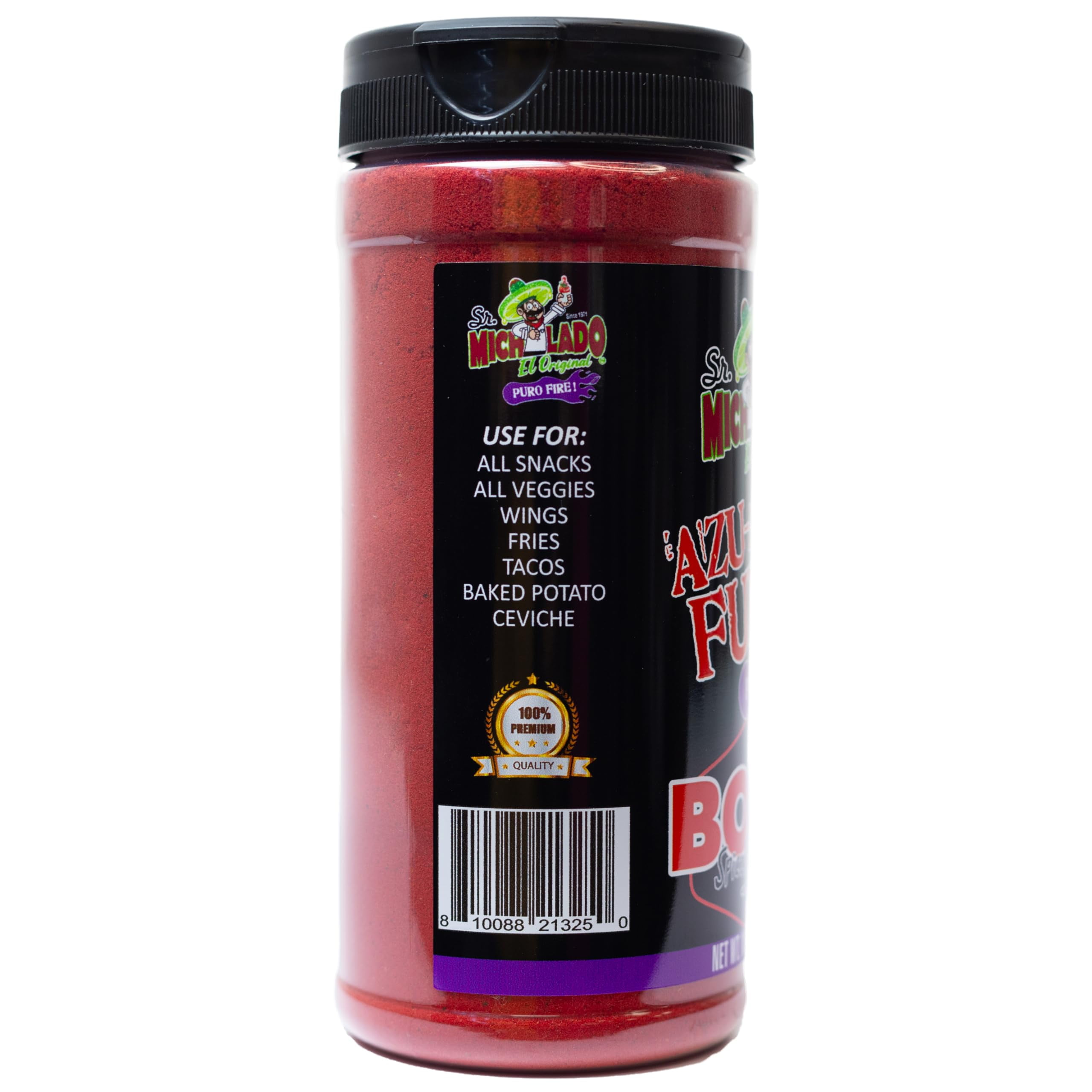 Azu-Mecha Furia BOLD SCH4&nbsp;Spice & Spicy - Sr. Michelado - Snack Seasoning - Powder for snacks, veggies, chips, carne seca, chicken, ceviche, fries, etc.