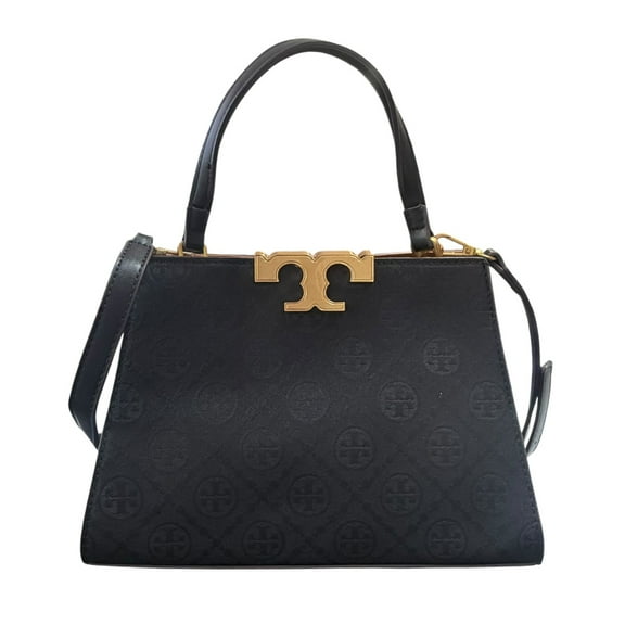 Bolsa crossbody Tory  Burch Jacquard Eleanor color negro