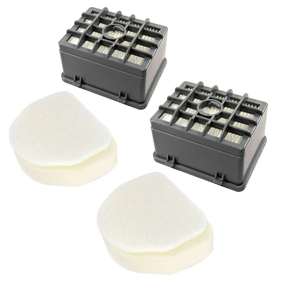 HQRP 2-pack Filter Kit for Shark Rotator NV450 NV451 / Rocket NV472 NV480 NV481 NV482 NV484 Professional Upright Vacuum, XFF450 XHF450 (tall size 2.75") Replacement