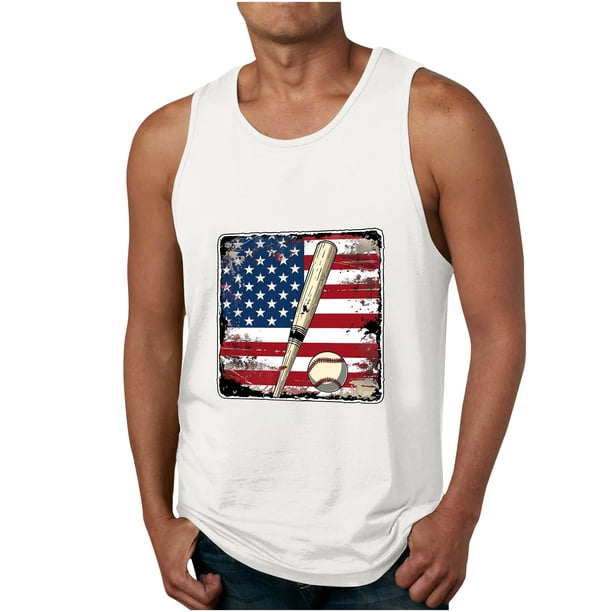 Camiseta para Hombres Hombres Moda Casual Verano Solto Chaleco Deportivo Cuello Redondo Camiseta