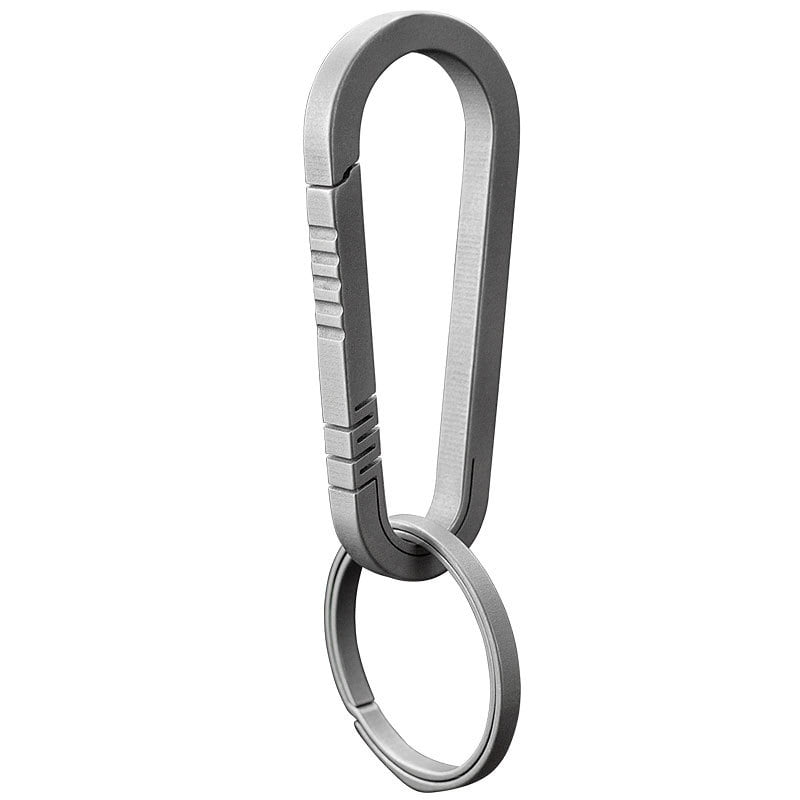 Details about   Titanium Alloy Buckle Carabiner Keychain Backpack Hanging Clip Hook Portable Out 