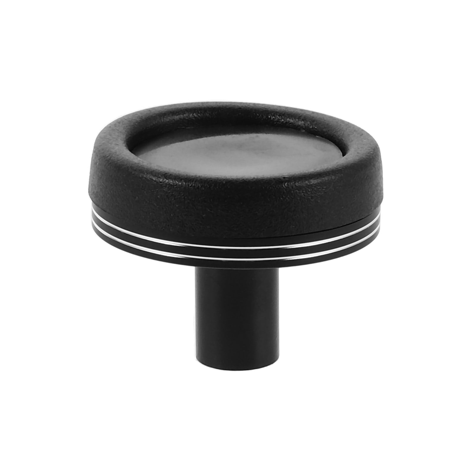 LOLIPPYY Aluminum Alloy Fishing Rod End Cap Cushion for Comfortable Casting and Rod Protection Black
