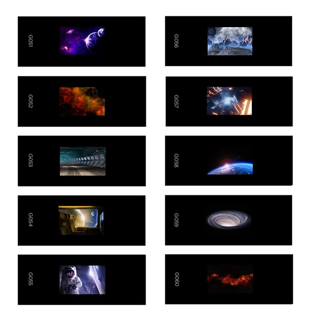 Hoja de pantalla Godox AK-S06 Juego de diapositivas Transparencias para Godox AK-R21 Camera Flash Projector, paquete de 10 piezas Maboto Hoja de pantalla