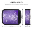 thumbnail image 5 of Sikiie Snowfall Sky White Purple Luggage Handle Wraps for Suitcases Travel Accessories(2 Pack), 5 of 9