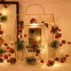 thumbnail image 4 of Guirnalda navideña con luces, cadena de luces de piñas de 6.5 pies, luces decorativas de hadas, 20 LED, campana de piña roja para decoración de guirnalda de agujas de puerta de jardín de Acción de Gracias Sincero Electrónica, 4 of 5
