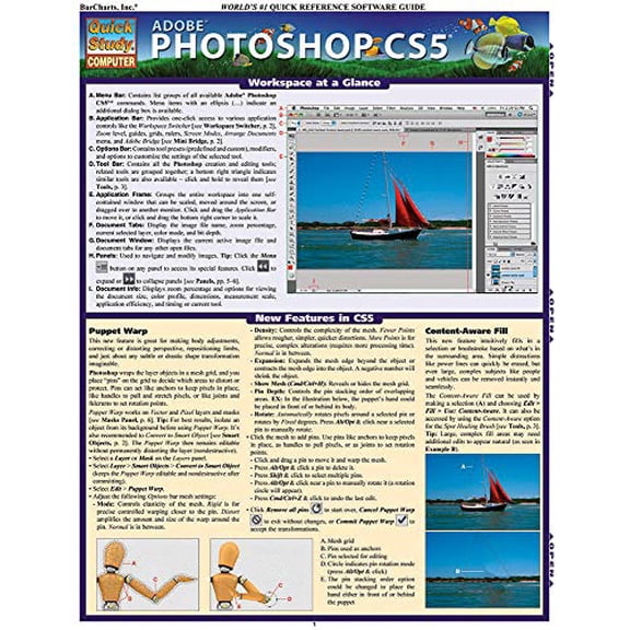 Pre-Owned Photoshop Cs5 (Quick Study Computer), 9781423215073, 1423215079, Paperback, Lam Rfc Cr edition