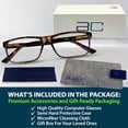 thumbnail image 2 of Blue Light Blocking Glasses For Men/Women Anti-Fatigue Computer Monitor Gaming Glasses Reduce Eye Strain Game Glasses, 2 of 9
