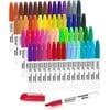 Permanent Markers, 60 Colors Fine Point Assorted Colors Permanent Marker Set, Works on Plastic,Wood,Stone,Metal and Glass for Doodling, Coloring, Marking by Shuttle Art