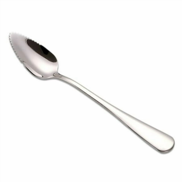Shengyu Fruit Spoons 304 Stainless Steel Long Handle Kitchen Serrated Scraping Cutlery Washable Grapefruit Tableware Ice Cream Flatware