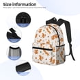 thumbnail image 5 of Vsdgher Cute Squirrel Fall Print Unisex Large Capacity Bookbag Schoolbag Casual Daypack for High School/College/Teens/Travel/Work, 5 of 8