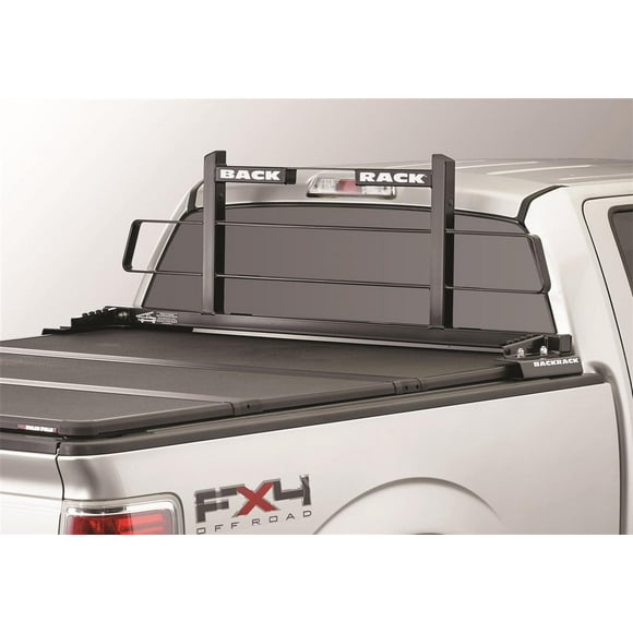 BackRack Headache Rack 15026 Original Rack - Short; Frame Only; Horizontal Bar; Powder Coated; Black; Steel; For Use Only With Tonneau Cover; Requires Mounting Kit