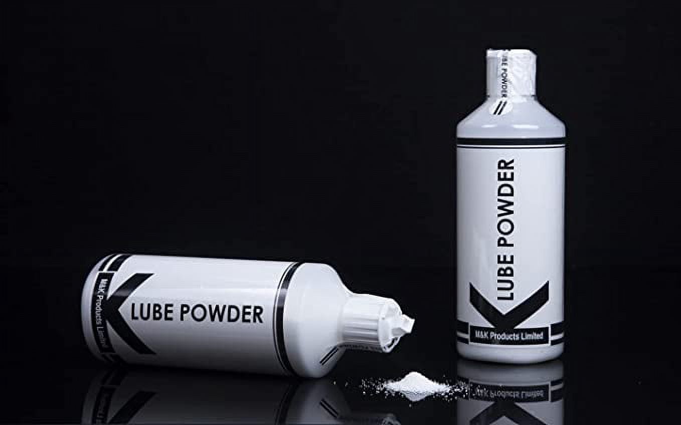 K Lube Powdered Lubricant, Made in the UK - Dry Powder Lubricant Mix, Safe for Condoms, Safe for Rubber, and Safe for Your Skin - Easy to Use and Simple to Clean (7oz / 200g)