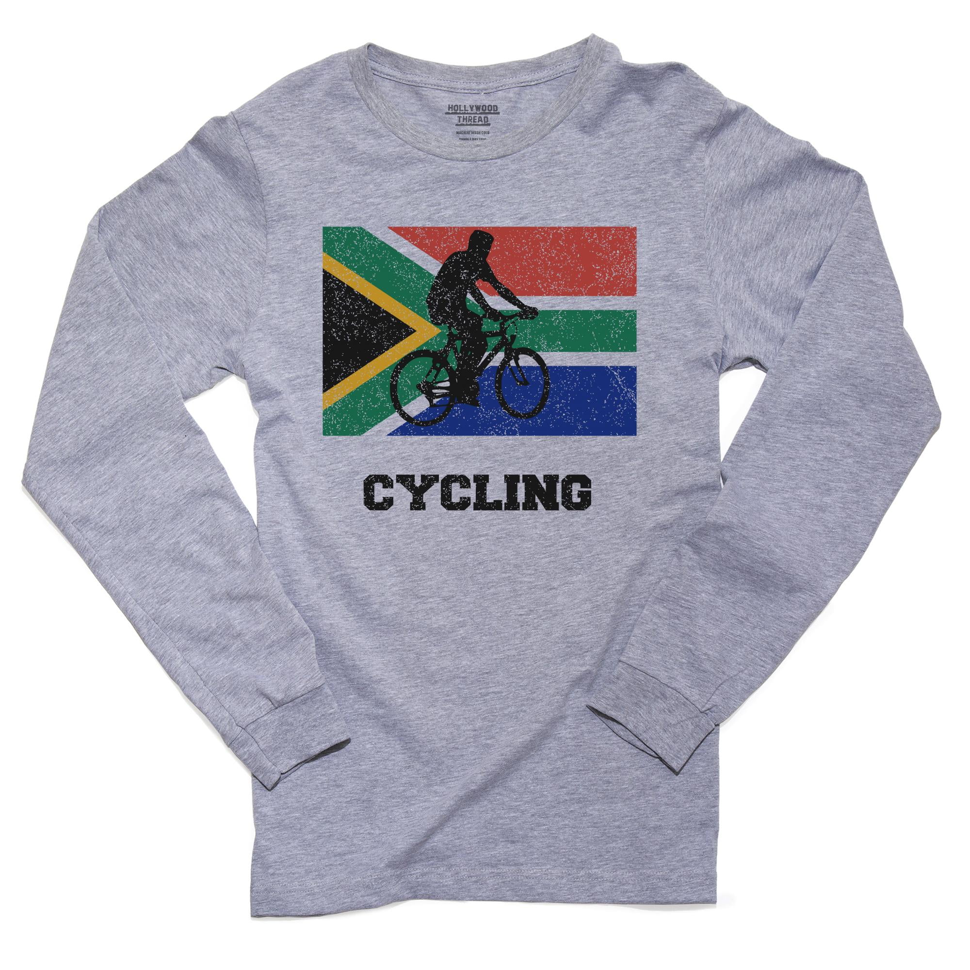South Africa Olympic - Cycling - Flag - Men's Long Sleeve Grey T- Shirt - Walmart.com