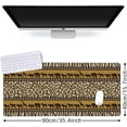 thumbnail image 2 of African Style Gaming Mouse Pad XXL Large Desk Mouse Pad Keyboard Mat with Stitched Edges Waterproof Non-Slip Desk Mat for Laptop,Keyboard,Computer 35.4 * 15.7 Inch, 2 of 6