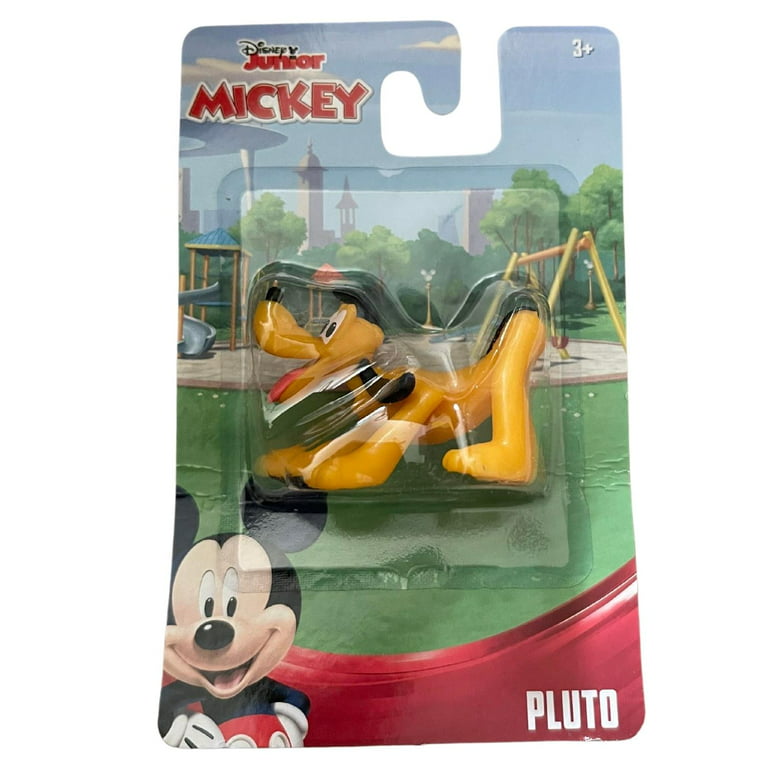 Disney Junior Mickey Mini Cake Topper Collectibles Action Figures Toys 1 pc  (Pluto) Ages 3 and Up Perfect for Kids Toddlers & Adults & CUSTOM Storage