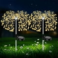 thumbnail image 4 of 200LED Solar Power Pathway Lights Firework Decor Street Lawn Solar Lights for Outdoor Garden Yard, 4 of 5
