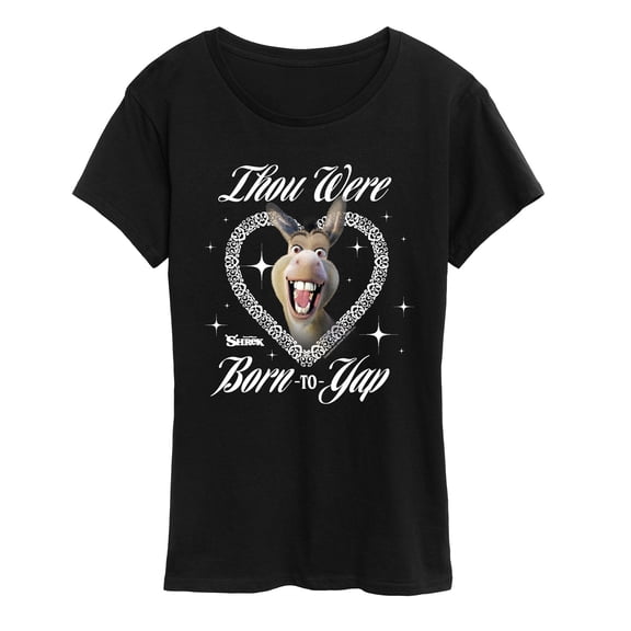 Shrek - Born To Yap Donkey - Women's Short Sleeve Graphic T-Shirt