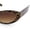 Leopard Frame - Brown Lens, variant on Slim Cat Eye Sunglasses Women Narrow Oval Retro 90s Y2K Small Frame UV400 Black Leopard Frame - Black Lens
