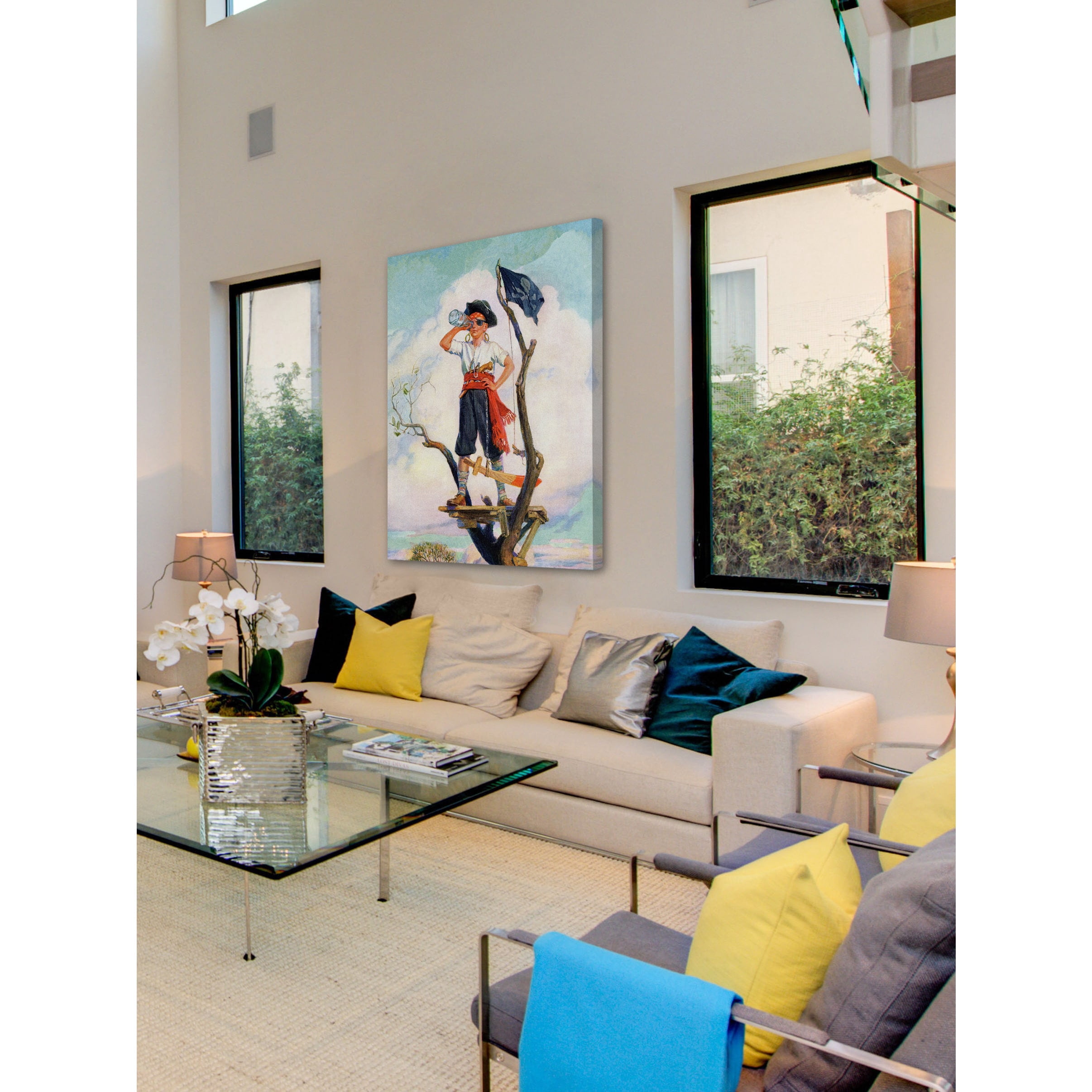 Marmont Hill "Pirate" by Curtis Painting Print on Canvas