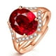 thumbnail image 1 of Anillo de oro rosa con rubí, 1 of 2
