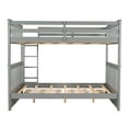 thumbnail image 4 of [Luckynote]Full-Over-Full Bunk Bed with Ladders and Two Storage Drawers (Gray), 4 of 10