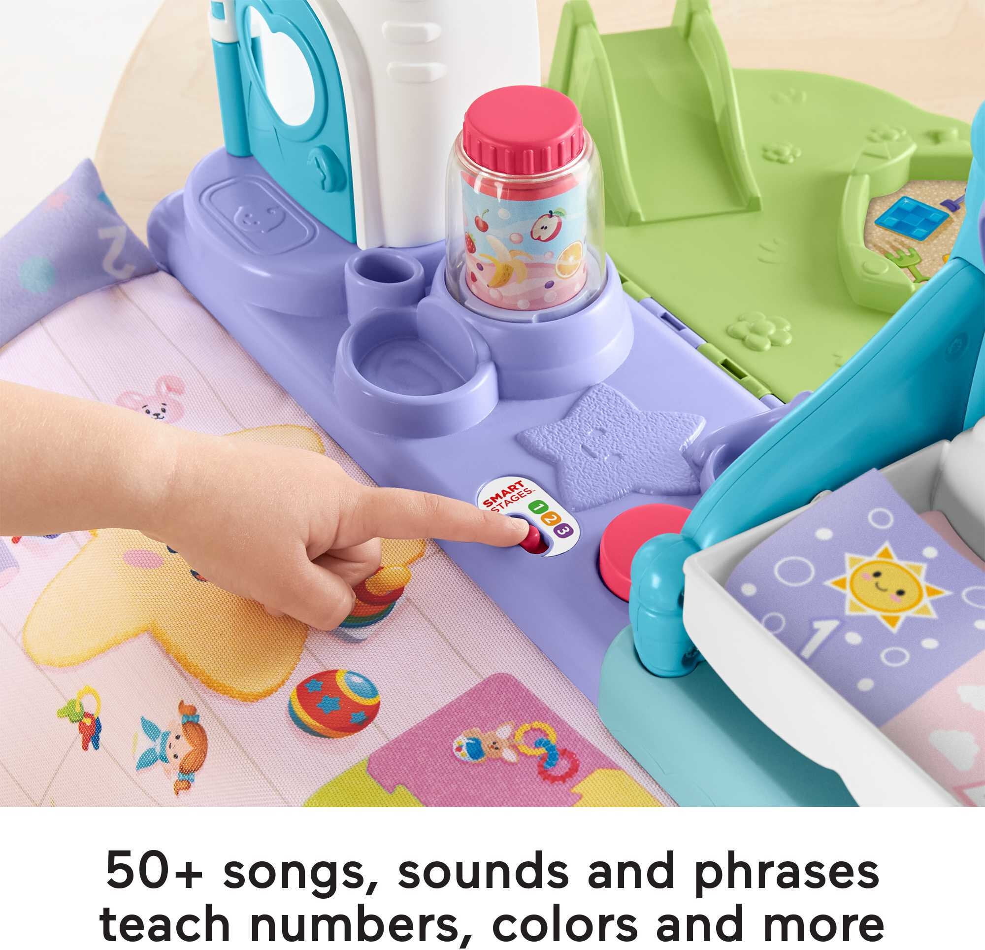 ​Fisher-Price Little People 1-2-3 Babies Playdate Musical Playset with 3 Black Baby Dolls