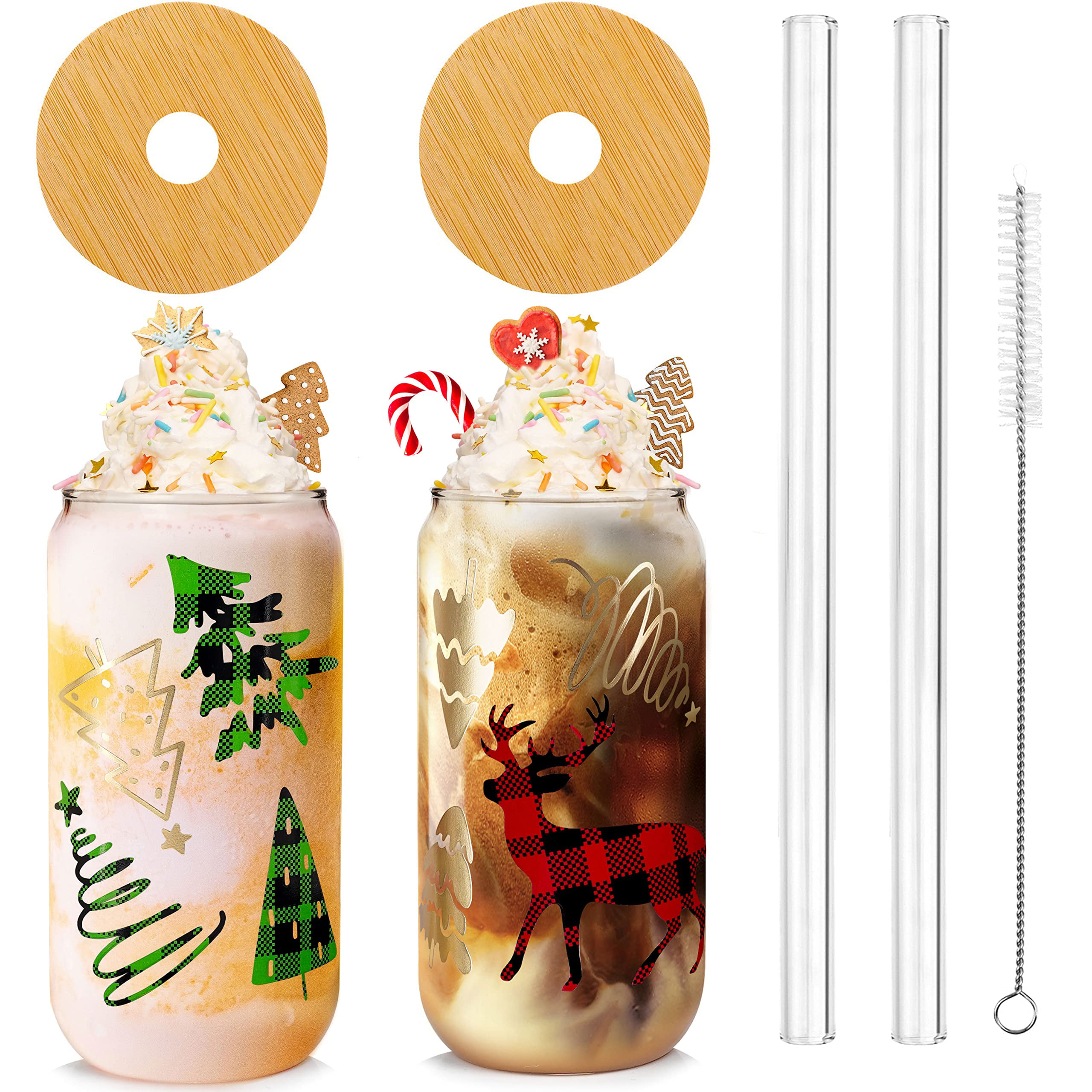 Japanese Origami Drinking Glass With Bamboo Lid And Straw - Portable Glass  Tumbler For Iced Coffee, Bubble Tea, And Summer Drinks - Perfect Birthday  Gift For Home Kitchen Enthusiasts - Temu