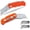 Orange-2 Pack, variant on 4 Pack Folding Utility Knife,Pocket Box Cutter Knife,Heavy Duty Box Cutter Knife with Clip,Lock Back Design Pocket Knife,Quick Change Blade Box Knife with Extra 10 Pack Blades