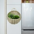 thumbnail image 4 of Kudiqi Wicker Hanging Basket for Plants & Fruit - Rattan Wall Planter Pot, 4 of 5