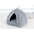 thumbnail image 1 of ShenMo Large Rabbit Cave Bed Bunny Warm Tent House Small Animal Triangle Hideout for Rabbit Bunny Guinea Pig Ferret ( Grey), 1 of 4