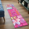 thumbnail image 4 of Happy 10th Birthday Kitchen Runner Rug 2x6 Washable Runners for Hallway Non Slip Pink Bows Balloons Cakes Polka Dot Large Area Rug Indoor Floor Carpet for Bathroom Laundry Entryway Bedroom, 4 of 8