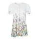 thumbnail image 2 of TaTaai Women's Printed Top, Soft Breathable Cotton, Relaxed Fit, Short Sleeve V-Neck, Button Detail Ruching, Pullover Style, Casual Daily Spring Summer Wear Multi-Color Gift, 2 of 5