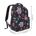 thumbnail image 2 of Fotbe Roses Flowers Pattern Casual Backpack for School, Travel, and Outdoor Activities - Durable, Lightweight, and Comfortable, 2 of 5