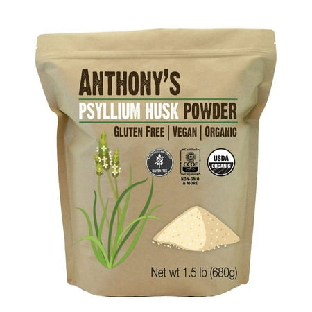 Anthony's Goods Organic Psyllium Husk, 1.5 lb.