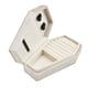 thumbnail image 4 of Caja de joyería de terciopelo, caja de anillo, collar portátil, caja de almacenamiento para exhibición de joyería, caja de regalo de joyería para , beige, 4 of 8