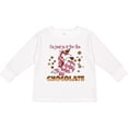 thumbnail image 3 of Inktastic I'm Just in It for the Chocolate Valentine's Day Unicorn Boys or Girls Long Sleeve Toddler T-Shirt, 3 of 5