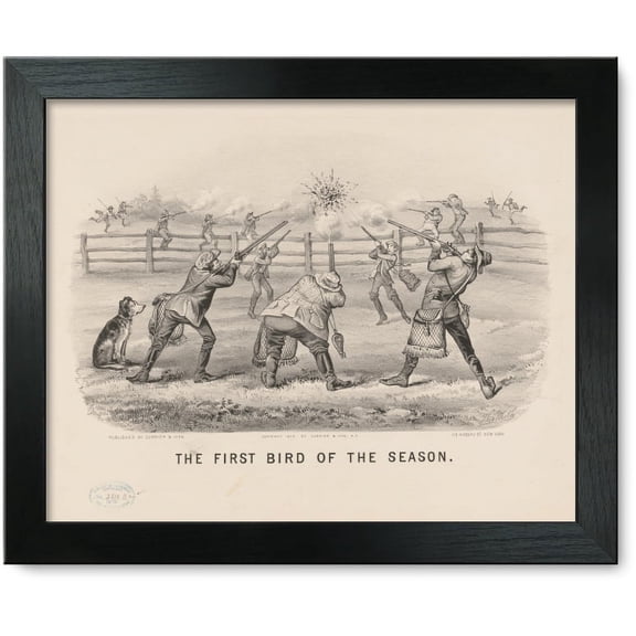 Framed Print: The First Bird Of The Season, 1879