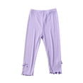 thumbnail image 3 of GYRATEDREAM 4 Pack Toddlers Girls Capri Leggings 3/4 Pants Basic Sports Dance Kids Cropped Summer Leggings 3-14Y, 3 of 10