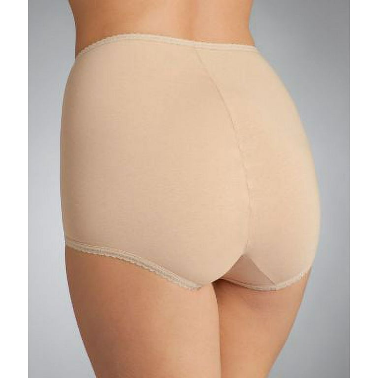 Women's Bali 2332 Cool Cotton Skimp Skamp Brief Panty (Mocha Mist 6)
