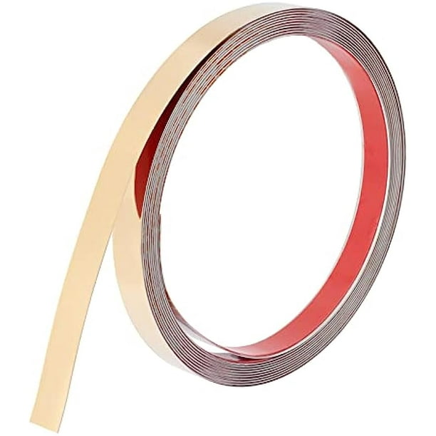 16Ft Stainless Steel Peel and Stick Trim Mirror Like Self Adhesive Tile