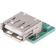 thumbnail image 3 of Conector adaptador de paso de placa de ruptura de enchufe hembra USB, diseño de fuente de alimentación USB/placa de pruebas (4 piezas, plateado), 3 of 5