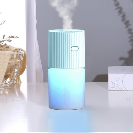 

KKCXFJX Kitchen Gadgets Portable Mini Humidifier 300ml Small Cool Mist Humidifier USB Personal Desktop Humidifier 2 Mist Modes Super Quiet With Night Light Gifts