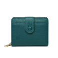 thumbnail image 1 of Monedero con cremallera, cartera corta, cartera para mujer, de moda, de color liso, con estampado de lichi, cartera para múltiples tarjetas, 1 of 3