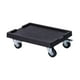 thumbnail image 4 of Soporte para macetas con ruedas giratorias de 360 ​​grados, soporte para plantas rodante, paleta negro, 4 of 9