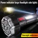 thumbnail image 5 of Linterna LED de cuatro núcleos de alta potencia con carga USB y luz lateral COB - Luz portátil de largo alcance para exteriores para acampada y emergencias, 5 of 9