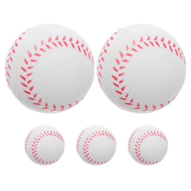 HEALEEP 5Pcs PU Sponge Baseball Toy Safe For Kids Outdoor Practice Sessions
