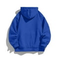 thumbnail image 3 of GrmtClth Zip Up Hoodie Men Loose Fit Hooded Sweatshirt Winter Fashion Long Sleeve Pullover Tops Lightweight Outerwear with Pockets Royal Blue L, 3 of 4